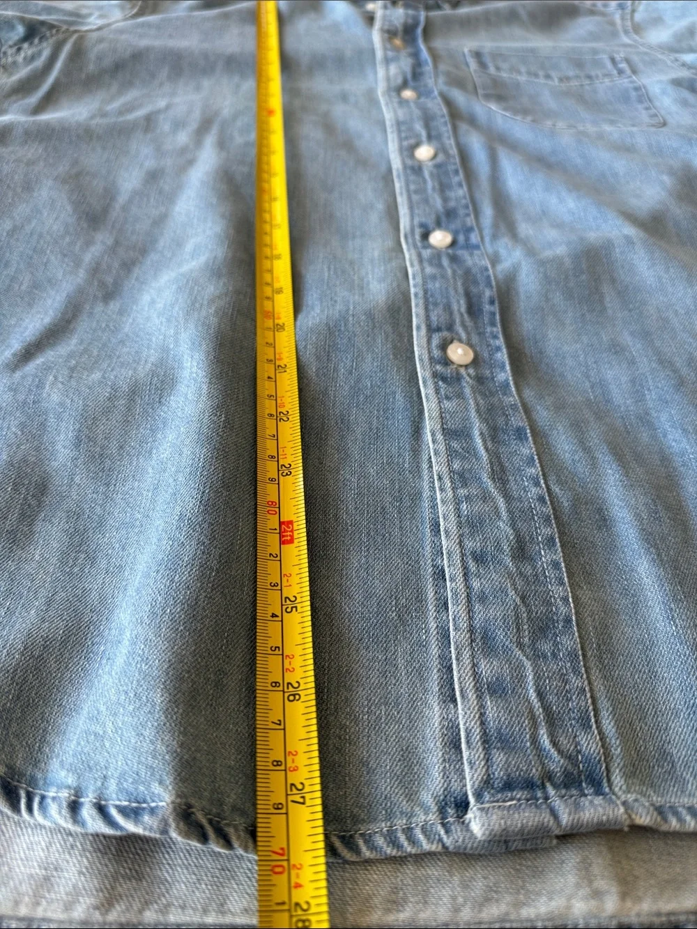 J. Crew Light Blue Denim Button-Down Shirt